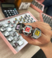 Ensemble Bagues Montres Étanche Plaqué Or Personnalisable avec Chiffres Dorés, Mini Petites Bagues pour Femmes et Hommes