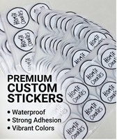 Étiquettes pharmaceutiques faites à la main avec amour - Autocollants adhésifs imperméables et durables résistants à l'huile en PP/PVC pour supermarchés, personnalisables