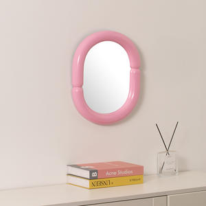 <span class=keywords><strong>Espejo</strong></span> de Maquillaje Ovalado de Alta Calidad Estilo Nórdico, <span class=keywords><strong>Espejo</strong></span> de Sobremesa para Dormitorio, <span class=keywords><strong>Espejo</strong></span> de Vanidad para el Hogar, Decoración Suave para el Hogar - Product Image 3