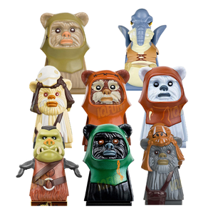 Nouveaux jouets de construction miniatures pour enfants, personnages de films NewPg8067 Ewok Warrior Wicket Gamorrean Logray, modèle éducatif - Product Image 1