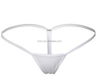 Cx6502 Culotte extensible taille basse en polyester pour femmes, nouveau design, string sexy et charmant avec motif tricoté solide