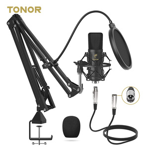 Équipement de Studio professionnel, Kit de <span class=keywords><strong>Microphone</strong></span> de jeu à condensateur tonomic ttonor TC20 XLR avec support, offre spéciale - Product Image 1