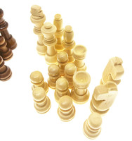 Pièces de jeu d'échecs en bois de 2.2 pouces pions d'échecs de tournoi standard