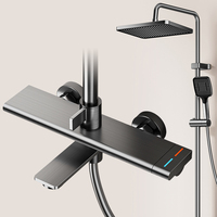 Meilleure vente en stock : Ensemble de douche thermostatique à touches piano, 4 modes, 4 sorties, jet doux, chromé – Le favori d'Europe et d'Amérique