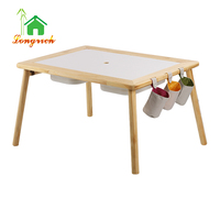 Table sensorielle pour enfants, table d'activités Montessori avec bacs de rangement pour le jeu et l'apprentissage des tout-petits