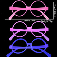 Lunettes lumineuses au néon Lunettes de fête brillent dans le noir UV Lumière noire Décorations de mariage d'anniversaire Fournitures de fête Golw