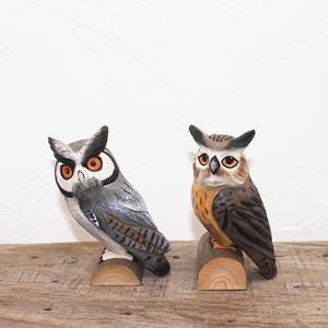 Nouveaux ornements de hibou en bois cadeaux créatifs artisanat décorations de bureau à domicile - Product Image 2