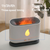 2024 huiles essentielles parfum brouillard ultrasonique Led Simulation 3D bleu feu flamme effet humidificateurs d'air diffuseurs d'arôme