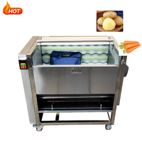 Industriële Elektrische Aardappelschiller Aardappelen Schillen Frietmachines Automatische Aardappelschilreinigingsmachine