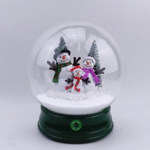 Globo de nieve de bolas de cristal con música, bola de nieve de Papá Noel de resina, led grande, Navidad, 18cm, gran oferta - Product Image 5