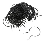 Attaches pour clôture en grillage métallique, attaches préfabriquées à crochet, pinces pour poteaux de 1-11/16 pouces, clôture de jardin, clôture extérieure, fixation de câbles de pipeline