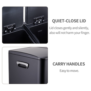60L Tái Chế Bin Mềm Đóng Tái Chế Thùng Hộ Gia Đình Kim Loại <span class=keywords><strong>3</strong></span> Trong <span class=keywords><strong>1</strong></span> Thùng Rác Có Thể - Product Image 3
