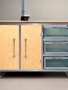 خشب البتولا مع درجين تصميم حديث موفر للمساحة - Product Image 6