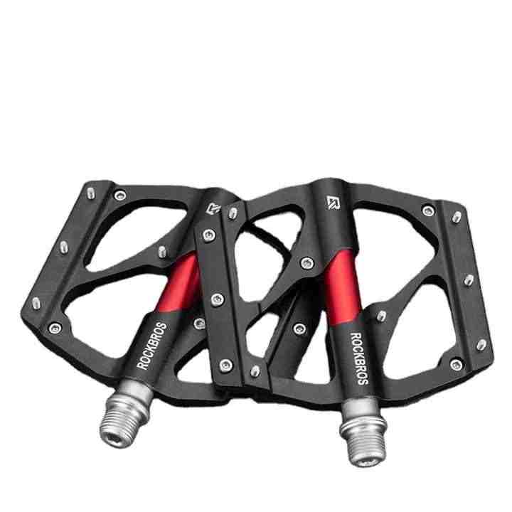 Pedales MTB Doble Cara Pedales De Bicicleta Montaña GEWAGE - Doble Cara SPD Y Plataforma, Reflectores, Tensión Ajustable Pedales Con Reflectores