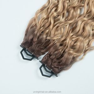 Extensions de cheveux à pointe plate en kératine pré-collée, double épaisseur, Remy, 100% cheveux humains européens - Product Image 1