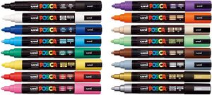 Marqueur de peinture <span class=keywords><strong>Posca</strong></span> 16 couleurs - PC-5M Extra fin 1,8-2,5 mm - Product Image 3