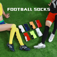Dropshipping Sports Running Femmes Hommes Chaussettes de football colorées Bas de compression Chaussettes de football hautes au genou