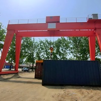 Grue de portique tunnelleuse Wanlong Shield 300 tonnes, hauteur de levage 15 m et portée 20 m avec moteur, roulement et PLC pour chemins de fer, ports et mines