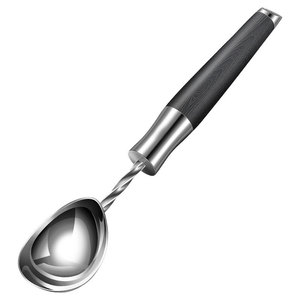 304 Stainless Steel Ice Cream Spoon Spring-loaded Multi-functional Fruit Scoop Household Watermelon Scoop - Product Image 4