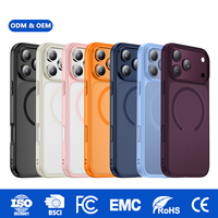 Coque de téléphone antichoc effet mat et agréable au toucher pour iPhone 17/18 Pro/Pro Max, en TPU+PC avec airbag, magnétique, vente en gros, usine OEM ODM
