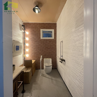 Cabines de toilettes mobiles en acier 2025 pour usage public, conteneurs maritimes, sanitaires modulaires portables d'extérieur pour hôtels