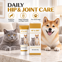 Gel de soutien pour les articulations des animaux de compagnie pour chiens et chats, complément de mobilité avec glucosamine, chondroïtine, MSM et moule à lèvres vertes 50g