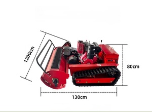 Tondeuses télécommandées pour pentes Machine à couper le gazon Tracteur Tondeuses Robots Tracteur Débroussailleuse 800mm Accueil Pelouse Balayage - Product Image 5