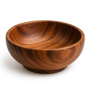 CRAFTS GALORE APEX ALIGN Luxury Polished Handmade Lightweight Extra Large BPA-Free Lead-Free Bamboo Bowl Modern Eco-Friendly - Product Image 1