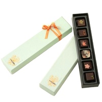 Boîte d'emballage personnalisée de luxe, boîte pour bar à chocolat en carton avec inserts, vente en gros, 50 pièces