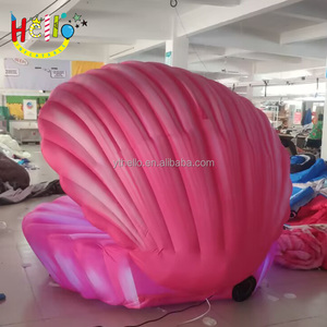 Decoración de Escenario, Conchas de Perla Inflables Personalizadas, Concha Marina Inflable, Vieiras Rosadas Inflables con Luz LED - Product Image 4