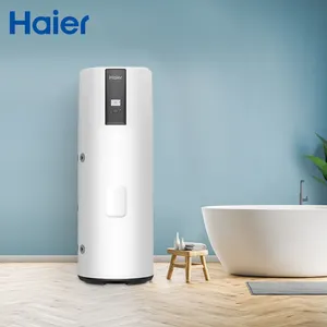 Haier Supplier Domestic Hot Water 1.5kw 200l 250l Multi-Capacity Optional Full Dc Inverter Heat Pump Enamel Tank Water Heater