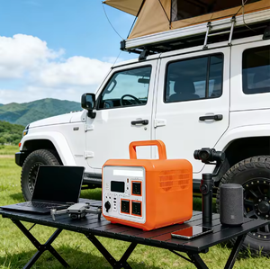 สถานีไฟฟ้าพกพา กำลังไฟ AC 220V 1200W น้ำหนักเบา สำหรับใช้งานกลางแจ้ง ฉุกเฉิน พร้อมไฟฉาย สำหรับตั้งแคมป์ และสำรองไฟบ้าน - Product Image 2