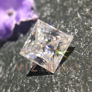 Moissanita al por Mayor, Corte Princesa Cuadrado, <span class=keywords><strong>Diamante</strong></span> Brillante Eterno, Precio por 1 Quilate en Venta - Product Image 3