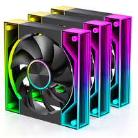 Ventilateur de boîtier PC XINMAI 120 mm Infinity Mirror ARGB PWM 5V 3 broches silencieux à roulement hydraulique RGB pour refroidissement d'ordinateur de jeu