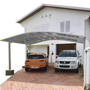 Abri d'auto extérieur étanche Toit arqué Abri auto design moderne Pergola Garages - Product Image 4