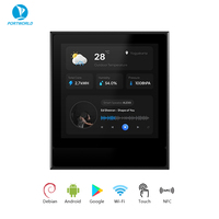 Panneau de commande tactile mural YC-SM42PM 4 pouces RK3566 2 Go + 32 Go Android POE NFC RFID pour la domotique intelligente