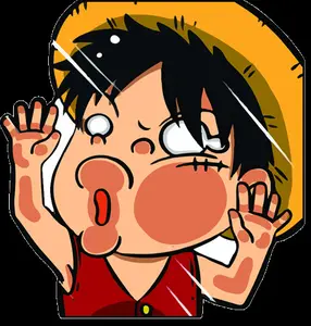 10CM Anime Komik Memukul Kaca Stiker untuk Mobil Laptop Dekoratif Lucu One Piece Decals