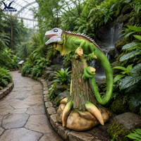 Modèle d'iguane animatronique réaliste, fait main avec structure en acier et éponge, lézard animatronique mobile pour zoo, parc à thème, musée, exposition