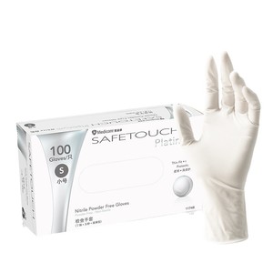 Guantes de Nitrilo Medicorm Safetouch Platin S, Guantes de Examen Médico No Estériles, 100 Unidades, Sin Polvo, Desechables - Product Image 1