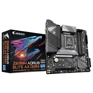 GIGABYTE-placa base para videojuegos INTEL Z690M AORUS ELITE AX DDR4, procesador Intel de 12ª generación con enchufe LGA1700