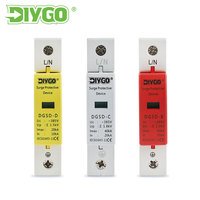 Parafoudre domestique DIY GO AC SPD 1P 10~20KA 20~40KA 30~60KA Dispositif de protection contre les surtensions basse tension 385V