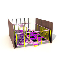 Parc d'attractions pour enfants en intérieur très vendu Ensemble d'intérieur petit parc à trampolines design personnalisé à bas prix
