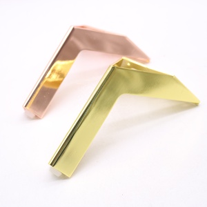 Hardware per mobili dal Design moderno gambe per divani in metallo nero opaco di alta qualità in stile industriale gamba in oro rosa - Product Image 4