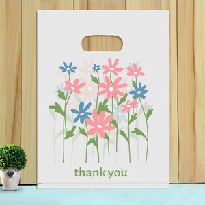 Bolsas de Plástico Rosa con Lazo y Estampado HOYO, Bolsas con Asa Troquelada con Decoración de Corazón para Tiendas Minoristas y Boutiques - Product Image 6