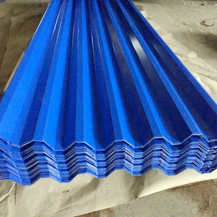 PPGI Hersteller verzinktes wellblechstahl stahl farbbeschichtete Dachplatte 0,55 mm wellblechdach
