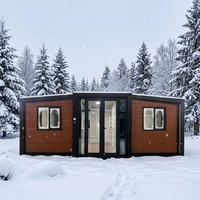 Maison conteneur pliable extensible à double aile JRX 20 pieds, maison préfabriquée modulaire, mini-maison, cuisine, salle de bain, villa, glamping, bureau