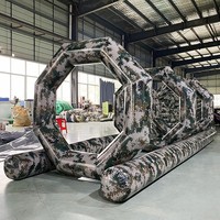 Mur d'obstacles gonflable simulé pour CS, modèle de barrière dôme pneumatique étanche, barricade de château gonflable pour l'extérieur