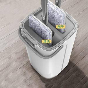 Mopa <span class=keywords><strong>de</strong></span> Fregado Grande, Extra Gruesa y Fácil <span class=keywords><strong>de</strong></span> Usar para el Hogar con Cabezal Giratorio, Separación Húmedo/Seco y Cubo para Mopa - Product Image 2