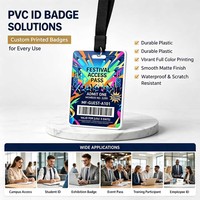 Badge de conférence personnalisé en PVC avec puce NFC pour les réunions d'affaires, les événements et les expositions