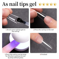 Colle pour patchs d'ongles en gros OEM/ODM, sans douleur, séchage rapide en 3 secondes, zéro stimulation, anti-chute, gel de colle pour ongles